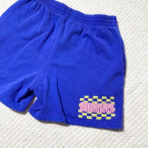 DAYDREAMER Hi- Frequency Sweat Sweat Short Puff Paint Graphic Pockets S - Picture 1 of 9